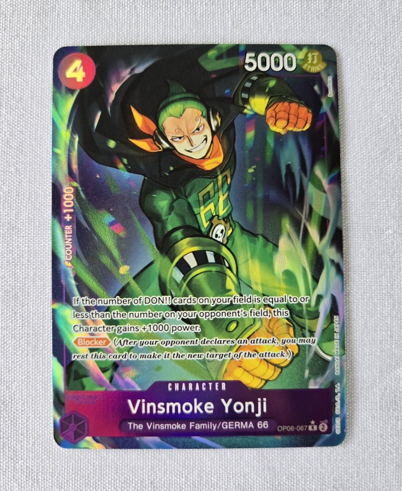 Vinsmoke Yonji Alternate Art One Piece Premium Booster PRB-01