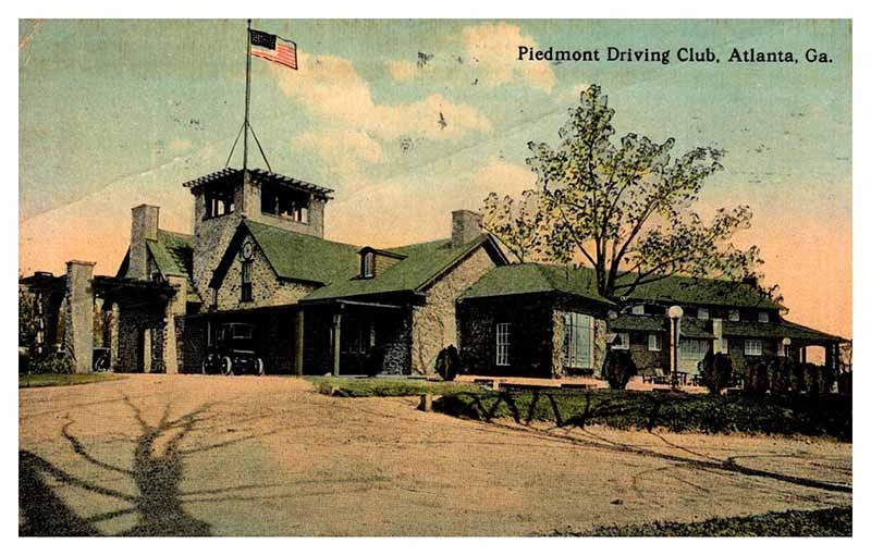 Postcard BUILDING SCENE Atlanta Georgia GA m/09 AQ9290