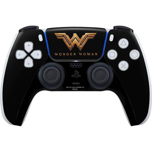 DC Comics Wonder Woman PS5 Controller Skin - Wonder Woman Gold Logo