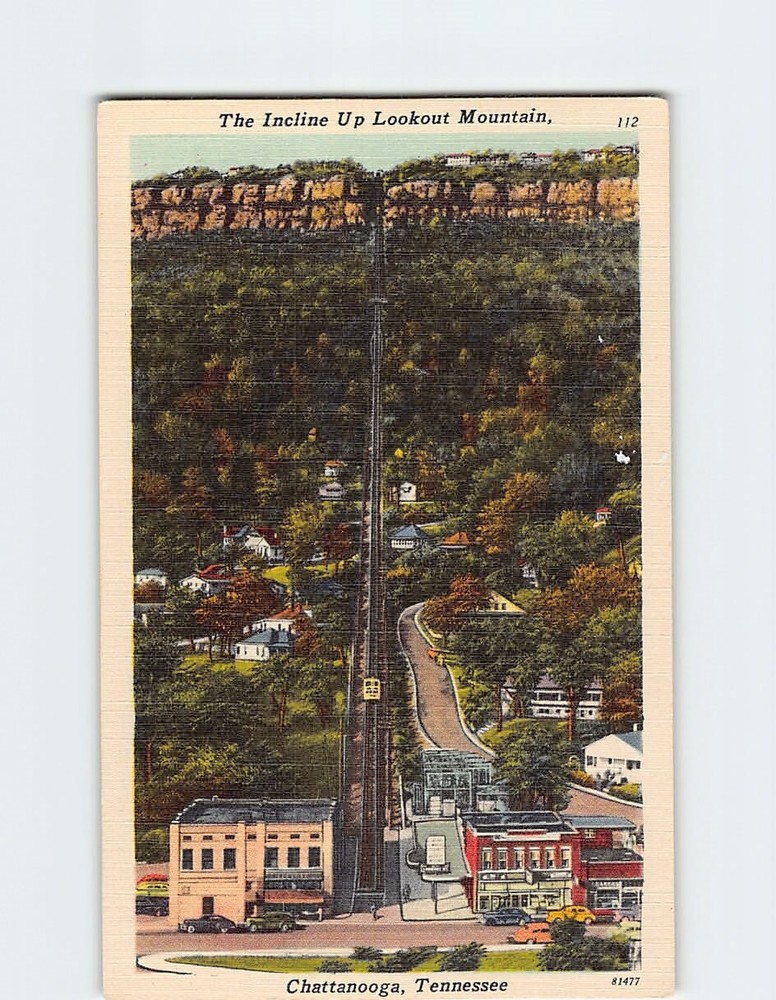 Postcard The Incline Up Lookout Mountain Chattanooga Tennessee USA