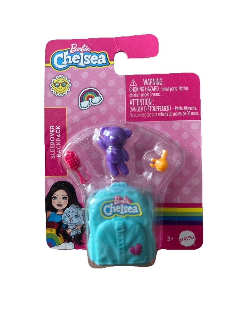 Barbie Chelsea Doll Accessories Backpack Accessory colors may vary