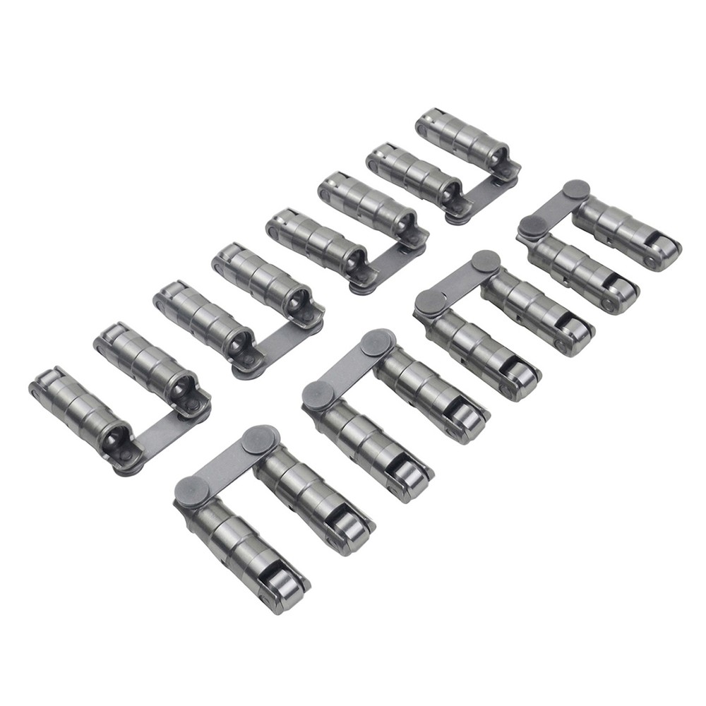 For Chevy SBC 350 265 400 V8 Hydraulic Roller Lifters w/ Link Bar Small Block