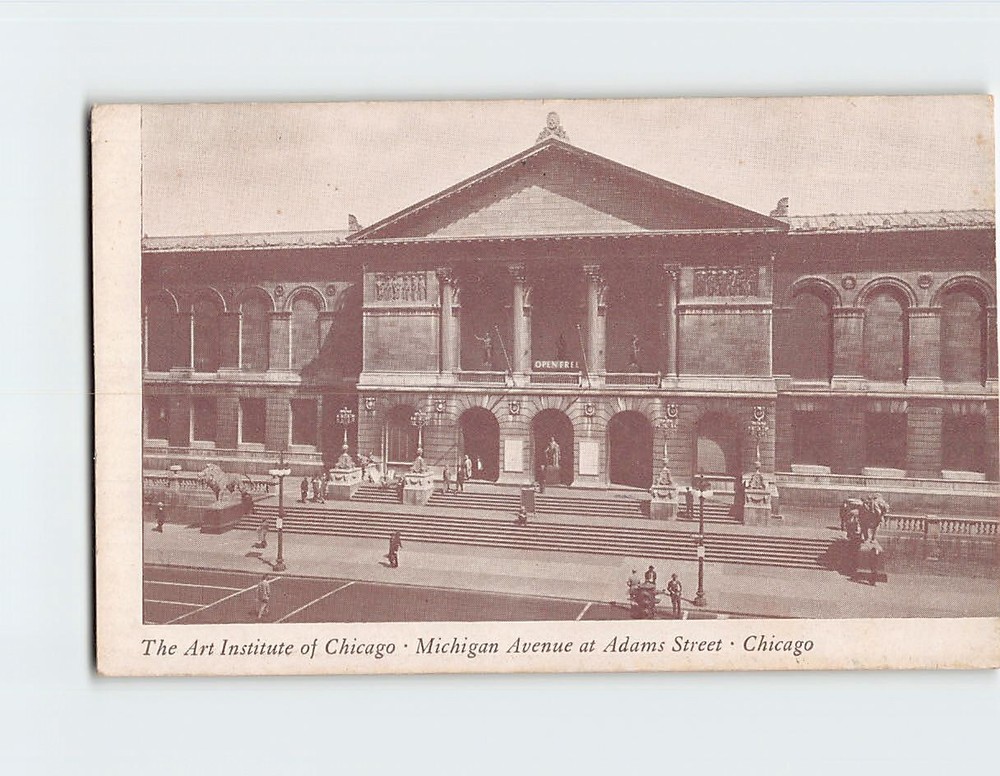 Postcard The Art Institute of Chicago Illinois