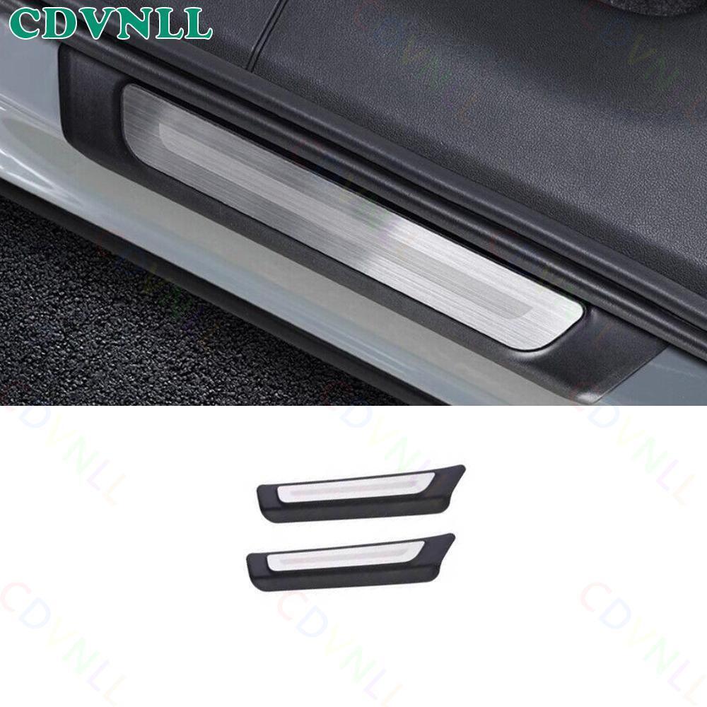 For Audi Q4 e-tron 22-24 Matte Black Door Sill Scuff Plate Protector Panal Trim