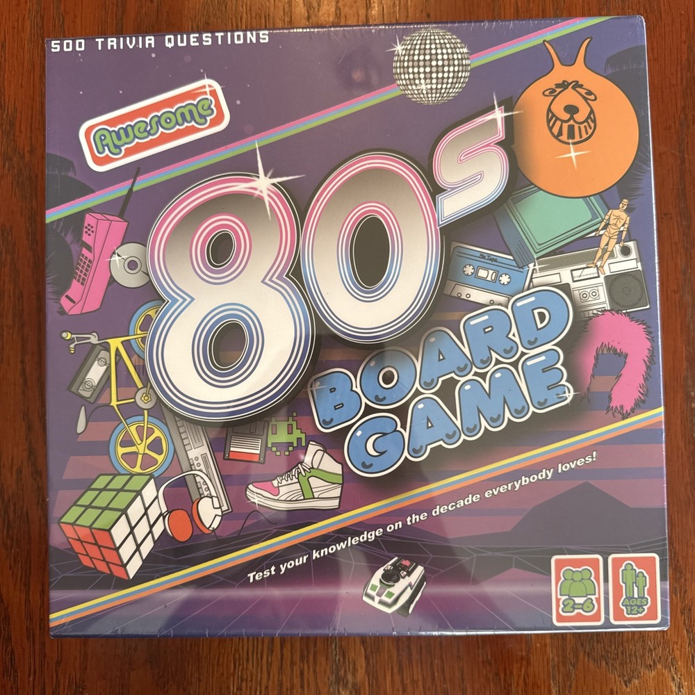 Awesome 80's Trivia Board Game Brand New Factory Sealed!