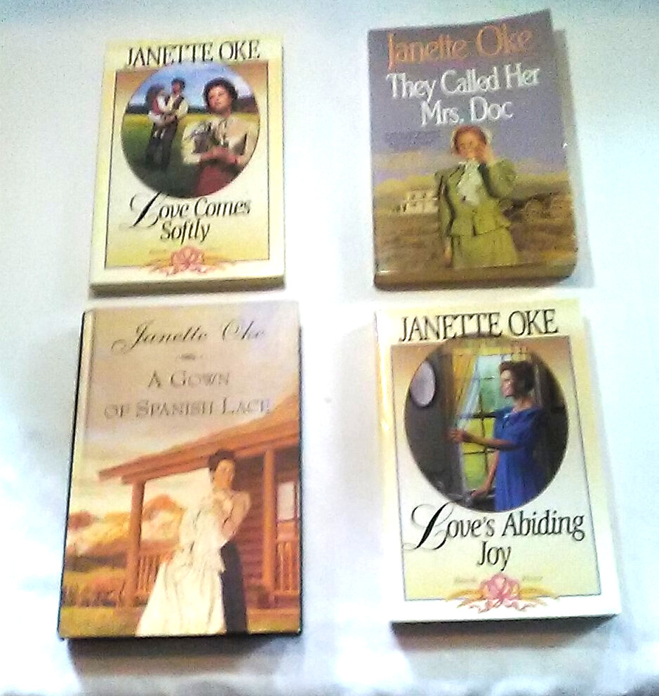 Lot 4 different books by Janette Oke - 1 hardcover and 3 paperbacks