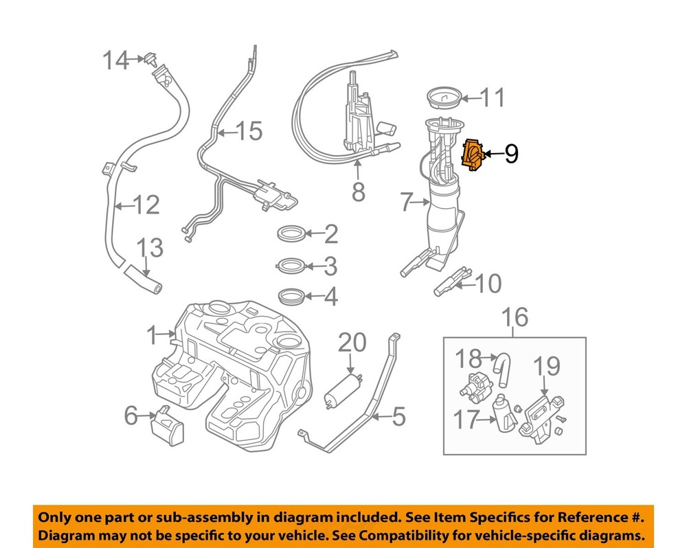 LAND ROVER OEM 06-09 Range Rover Fuel System Components-Level Sensor LR039488