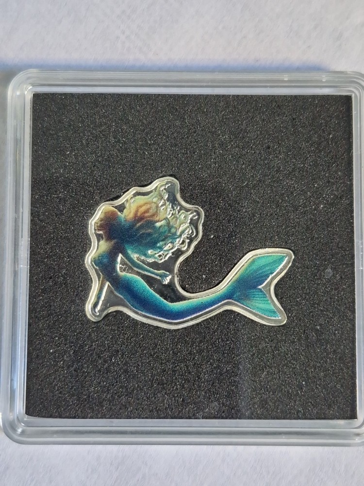 🔥 Pan Silver 5 Gram Colorized Mermaid .999 Fine Silver Collectible