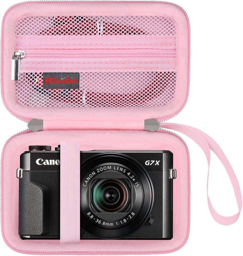 Carrying Case for Canon PowerShot G7 X Mark III/ G7 X Mark II/ G7 X Pink