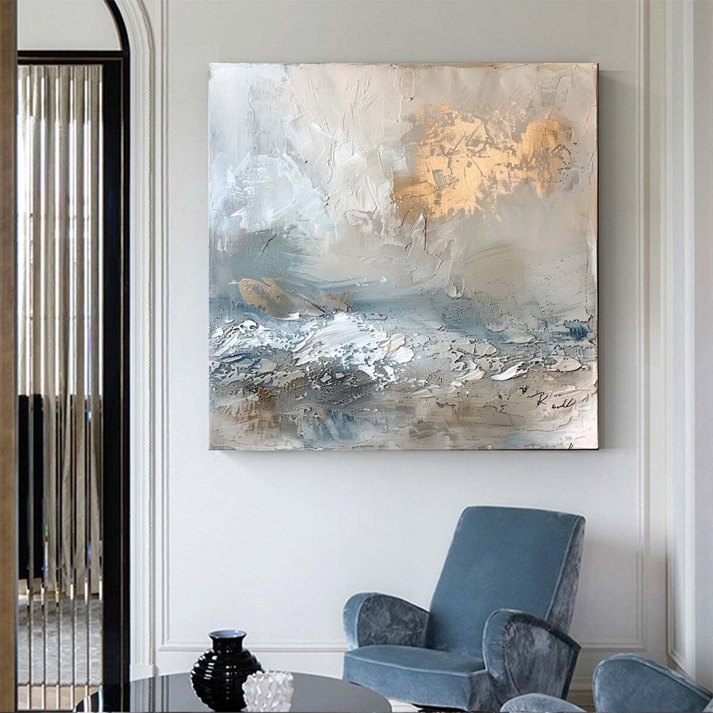 Large Original Modern Art Painting On Canvas Abstract Artworks Handmade Sea