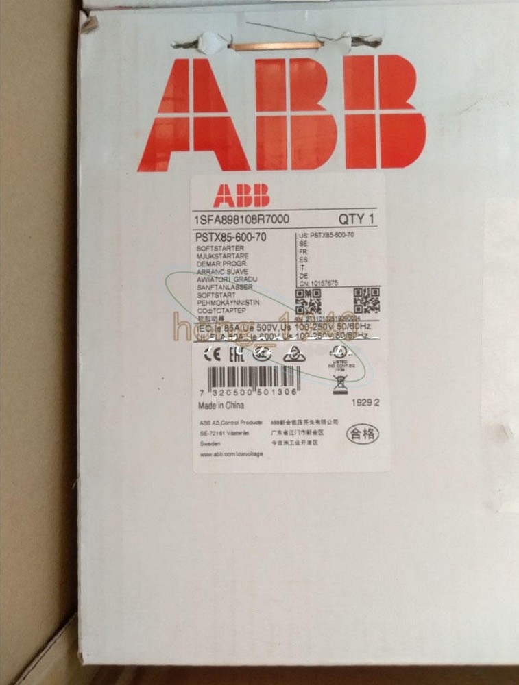 ONE NEW ABB PSTX85-600-70 1SFA898108R7000 Soft Starter