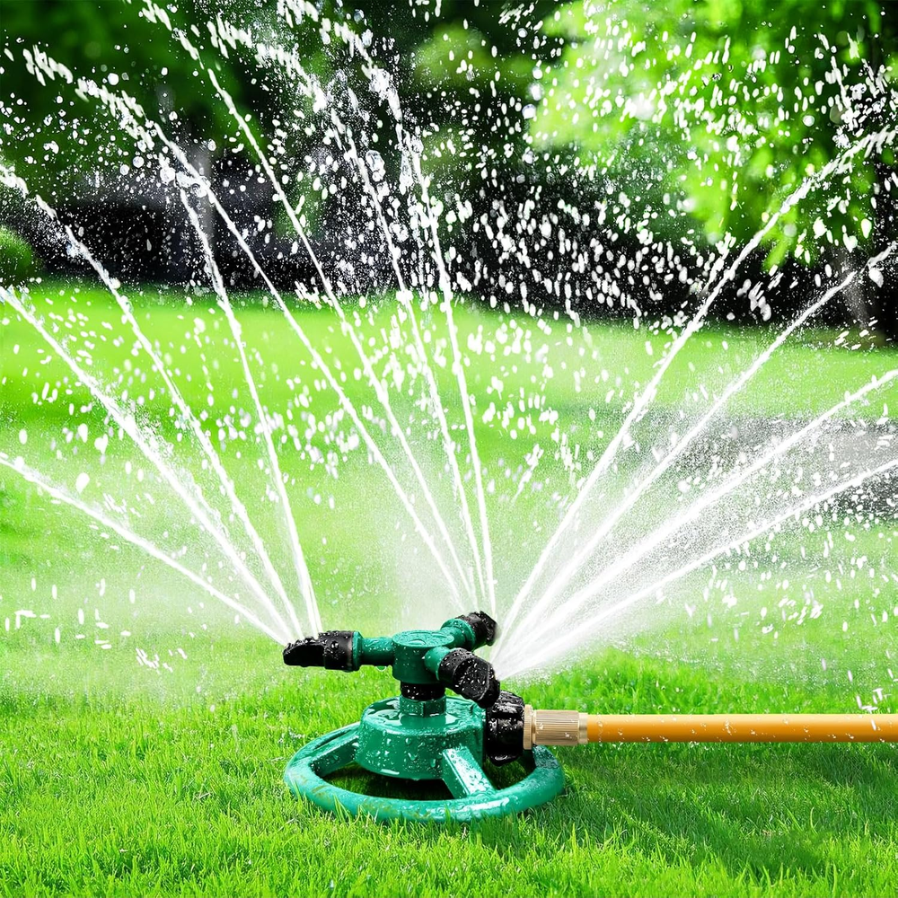 Sprinklers for Yard, Water Sprinkler for Lawn, 360 Degree Rotating Lawn Sprinkle