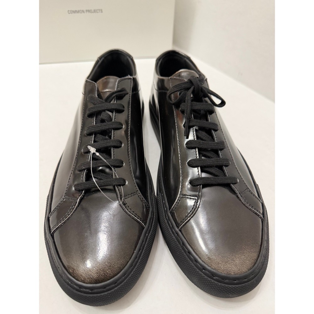 Common Projects Achilles Fade Black On White Sneakers Size 42 US 9-image