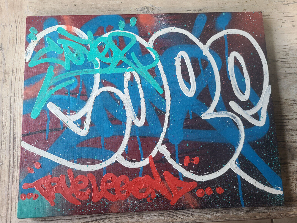 Cope2 Graffiti Art Original Vintage Canvas 20