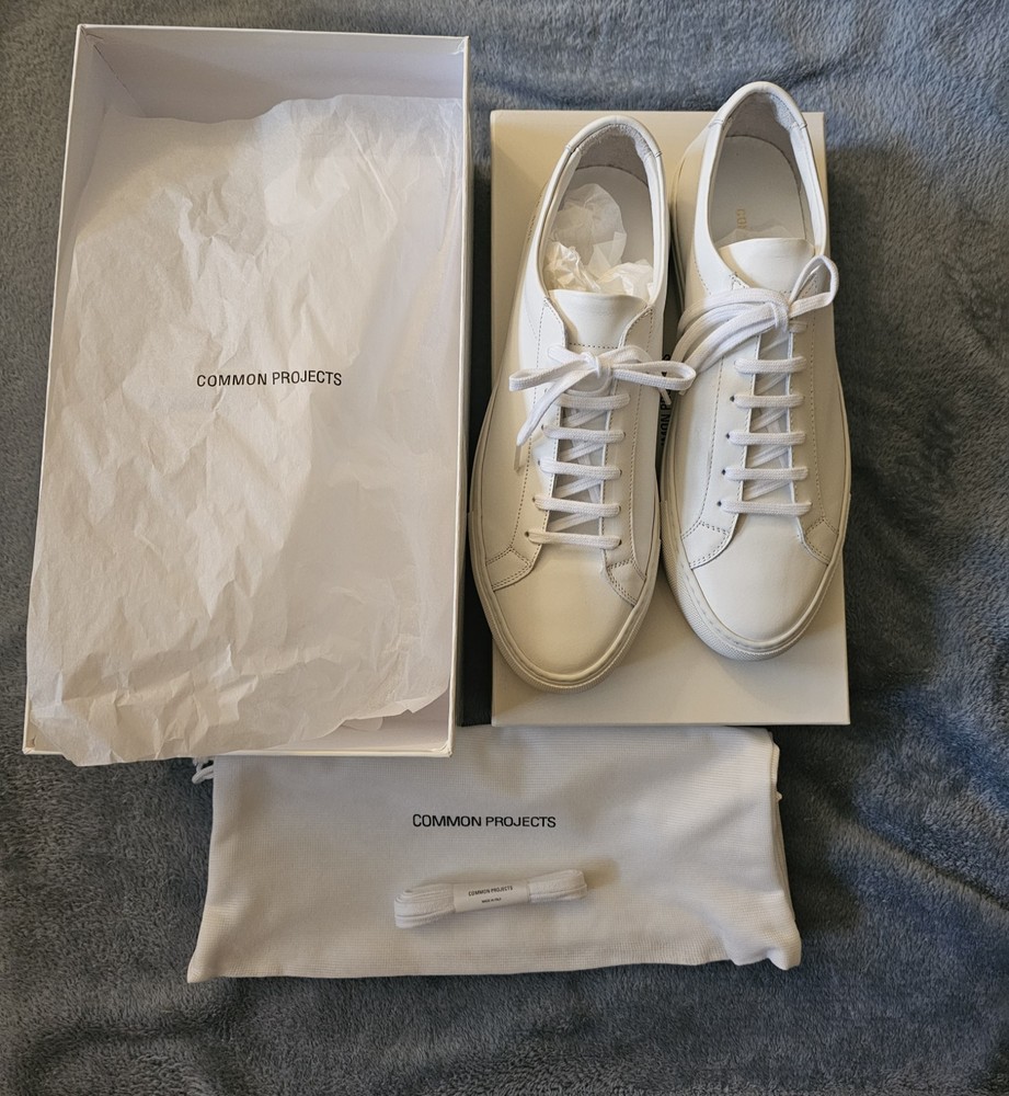 Common Projects Low White Achilles 40/ UK6 Sneakers Shoes 100% Authentic [New]-image