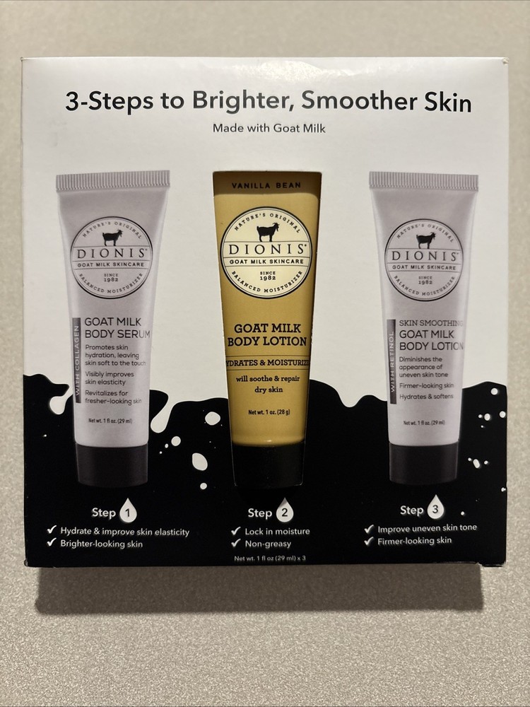 Goat Milk Skincare Body Care Set - Vanilla Bean Lotion, Body Lotion W/Retinol...