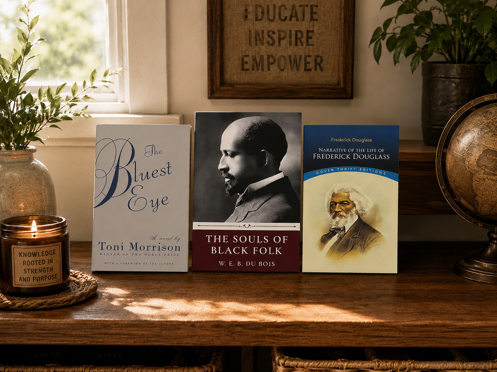 3 Classic Black History/Lit Books Toni Morrison Frederick Douglass W.E.B.DuBois