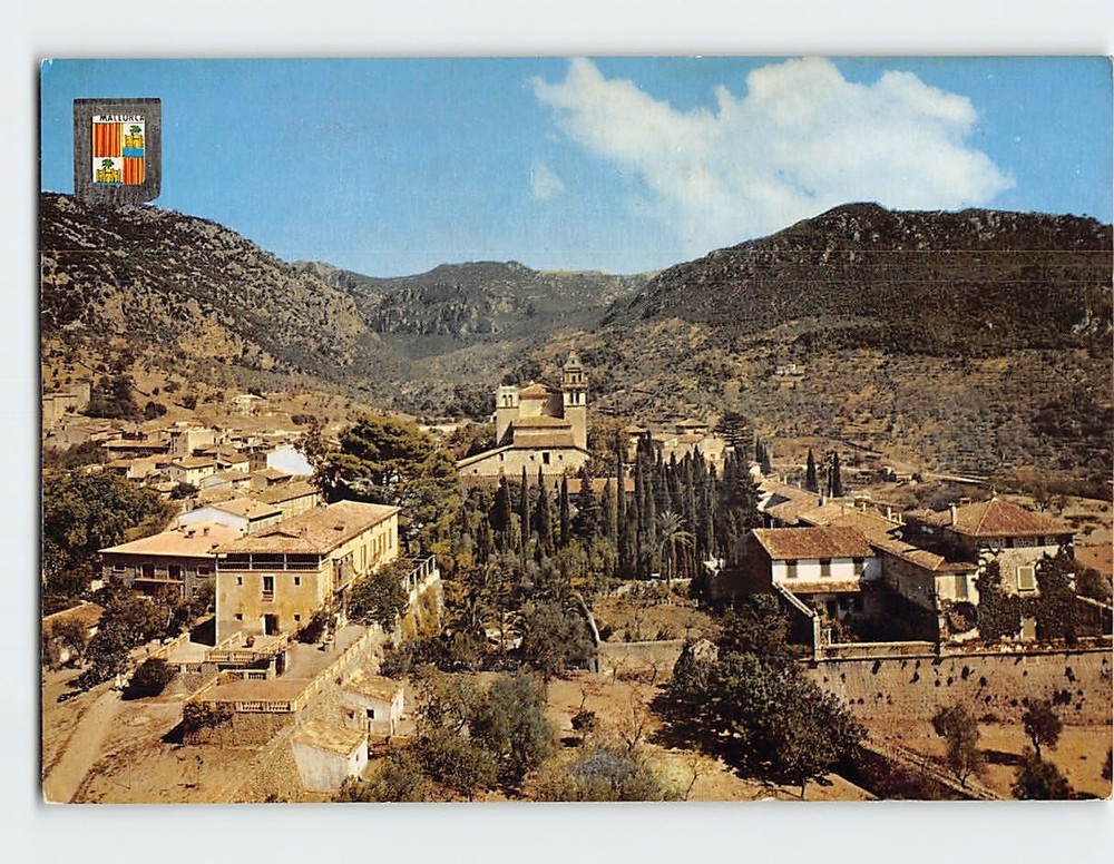 Postcard Partial View Valldemosa Mallorca Spain