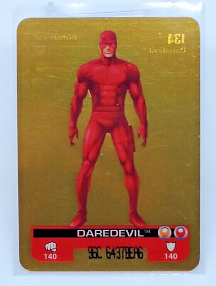 DAREDEVIL 2008 Edibas Marvel Heroes Rare Acetate Lamincards Gold #134