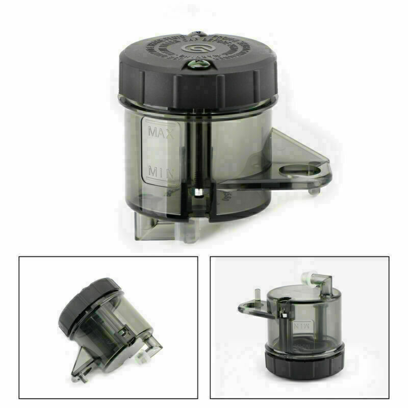 1x Moto Black Front Brake Clutch Master Cylinder Fluid Reservoir Oil Tank Cup V1