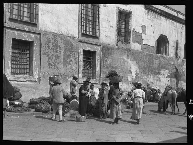 Guatemala City Guatemala 1900s Market Crowd Street Scene Arnold Genthe