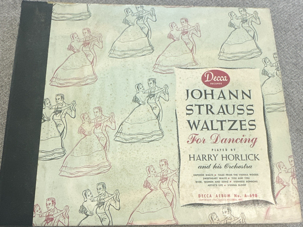 Decca Johann Strauss Waltzes Harry Horlick Orchestra 10