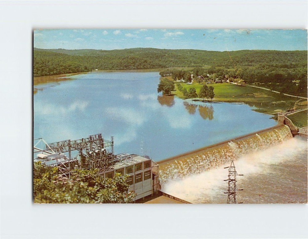 Postcard Powersite Dam Lake Taneycomo In the Missouri Ozarks Missouri