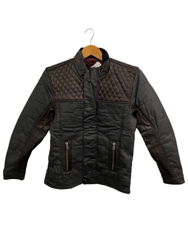 Harley Davidson Leather Jacket Blouson/S/Cotton/Blk/Plain/97441-18Vmvt 3504