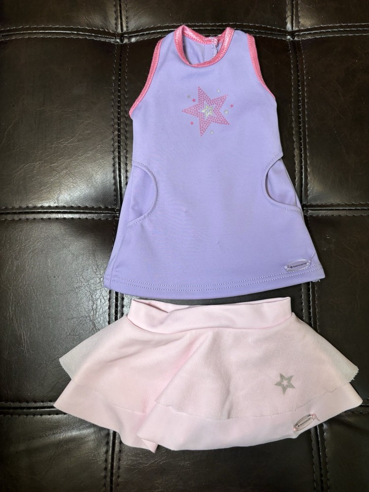 American Girl Doll Purple Pink Star Doll Clothes 18”  Balletcore Skirt AG Outfit