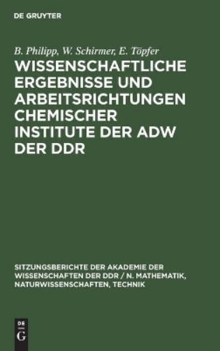 B Philipp W Sch Wissenschaftliche Ergebnisse Und Arbeitsrichtungen Ch (Hardback)