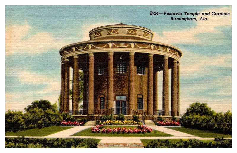 Postcard CHURCH SCENE Birmingham Alabama AL m/09 AP1979
