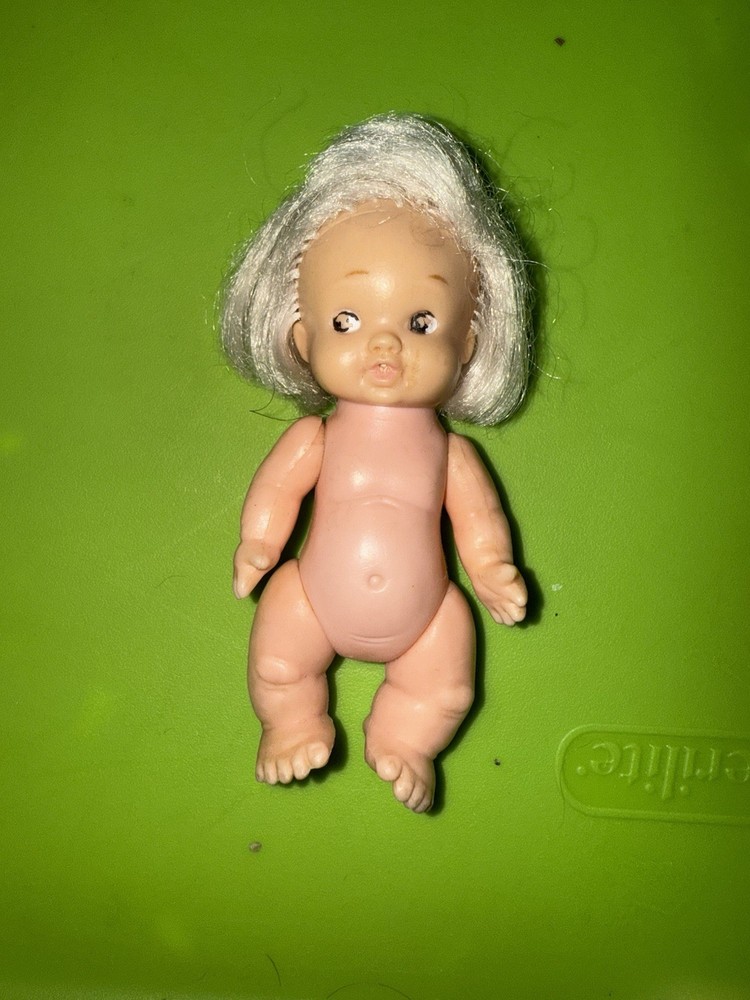 Vintage Baby Pee Wee Doll Blond Uneeda 4