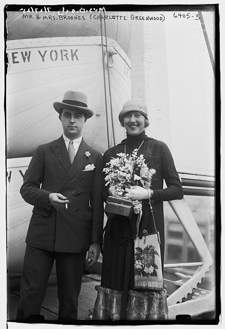 Photo:New York NY Charlotte Greenwood Martin Broones 1900s Mr Mrs Broones