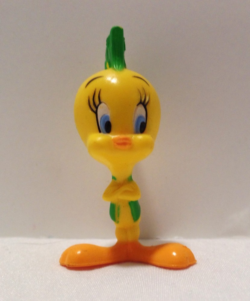 1994 Looney Tunes Tweety Bird Punk Mohawk PVC Figure Pepsi Band Collectible