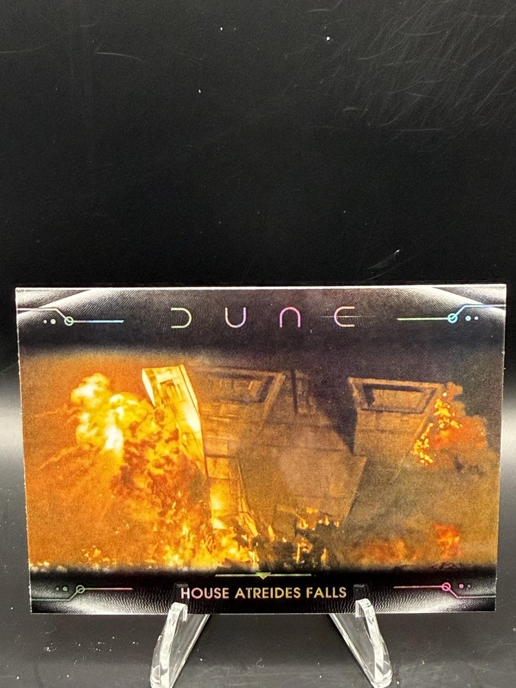2024 Topps Chrome Dune #76 House Atreides Falls Rainbow Refractor
