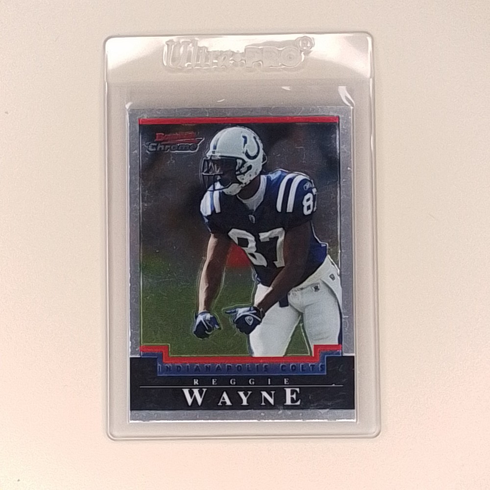2004 Bowman Chrome - Reggie Wayne #22 Indianapolis Colts Football Card