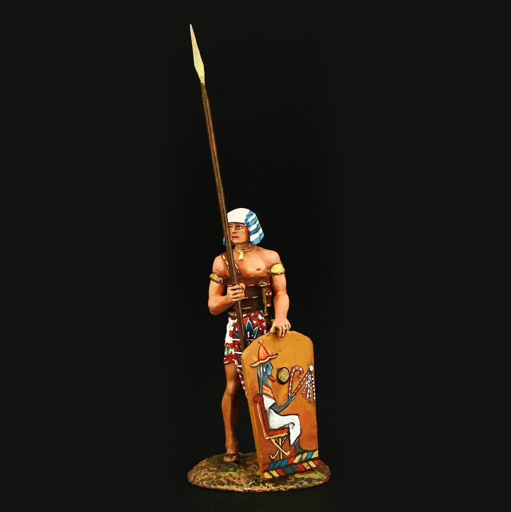 Tin soldier Collectible Egyptian Spearman, 19th Dinasty Ancient Egypt
