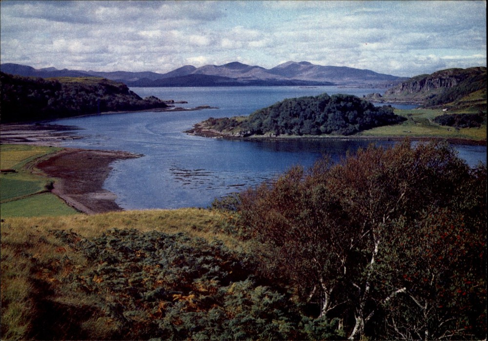 Loch Feochain Argyll Scotland view vintage postcard c574