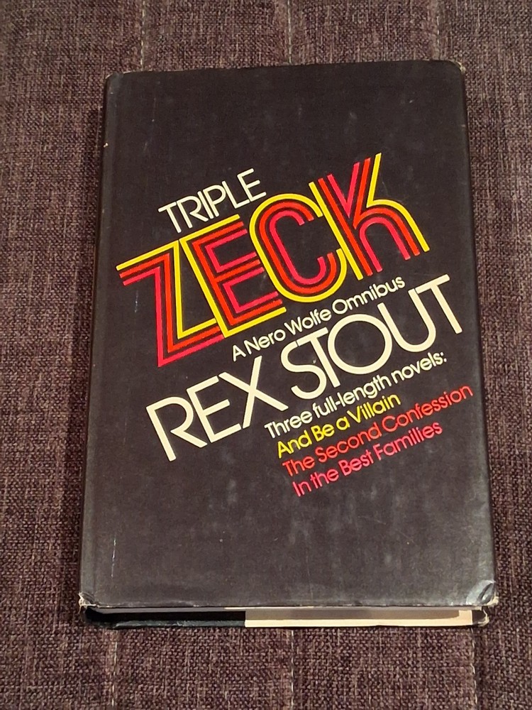 Rex Stout Triple Zeck HBDJ very good
