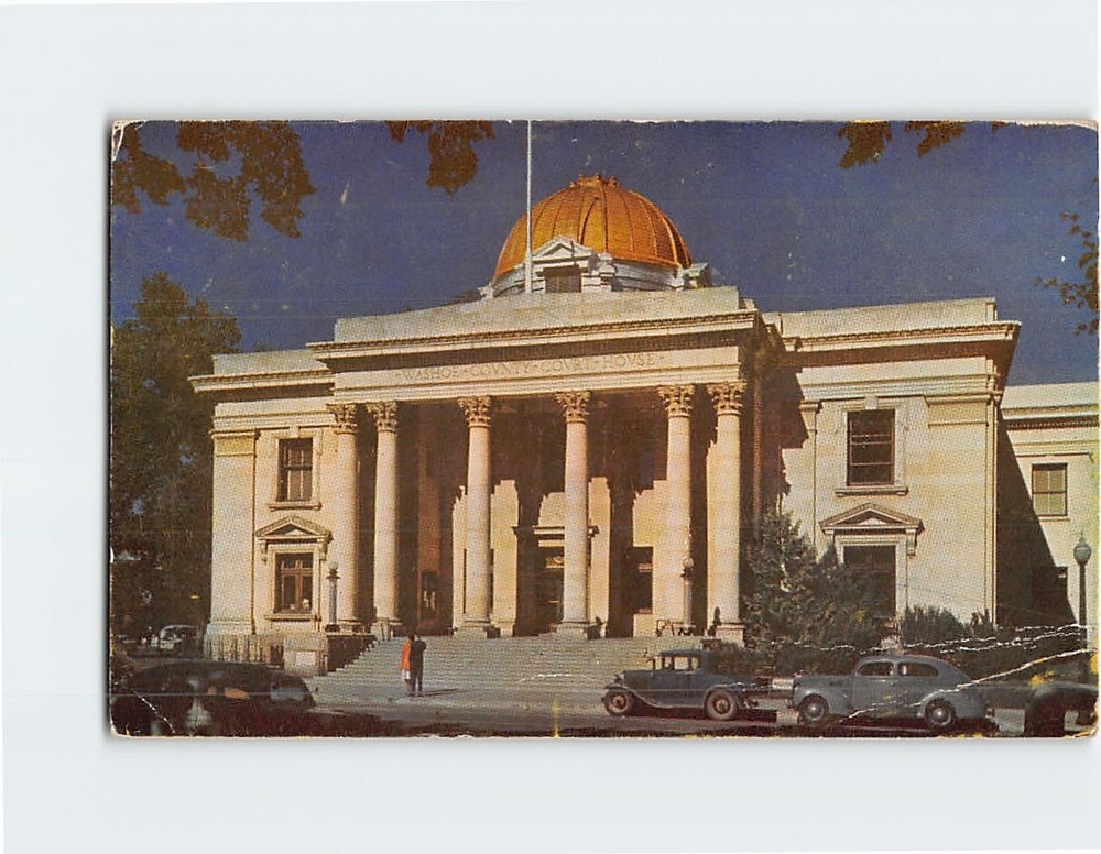 Postcard Washoe County Courthouse Reno Nevada