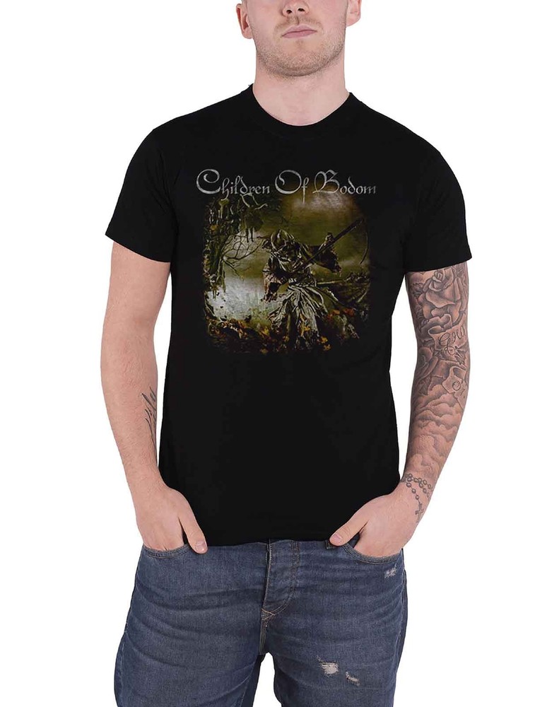 Relentless Official Mens Black Children Of Bodom Band Logo T-Shirt