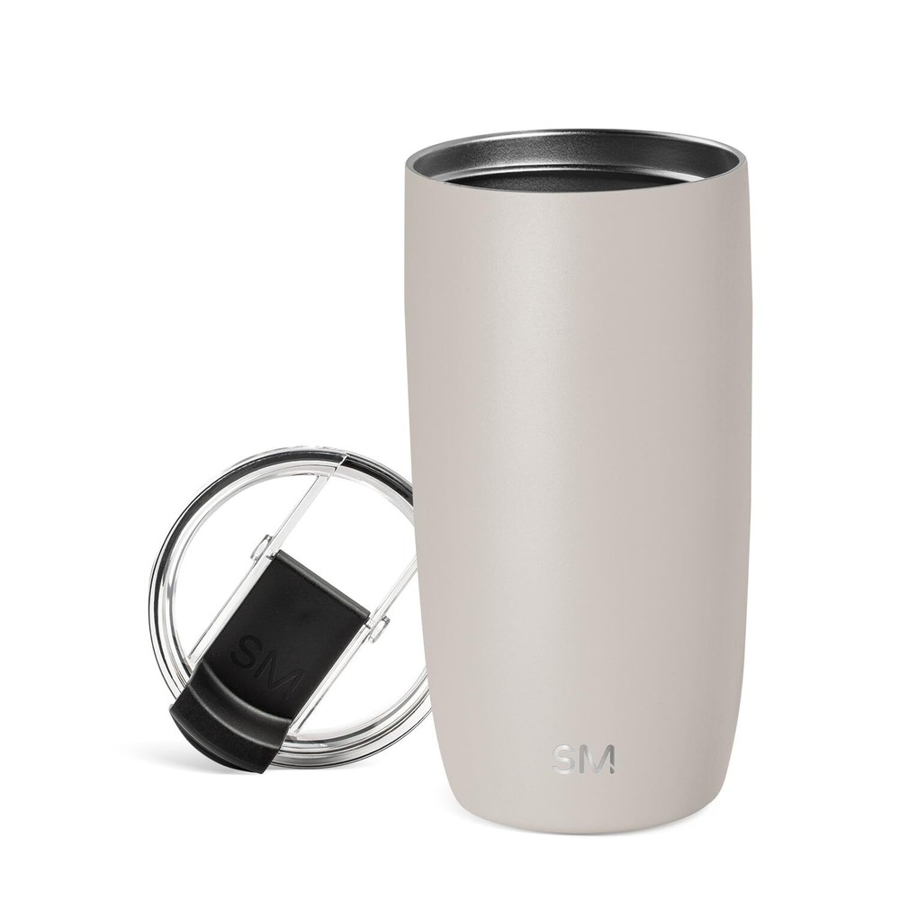 Travel Coffee Mug Tumbler with Flip Lid | Reusable Insulated Stainless Steel ...