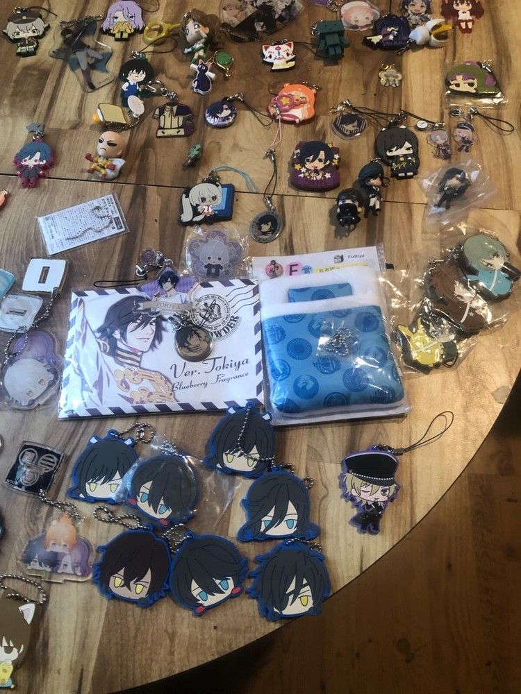 Junk drawer Touken Ranbu Rubber Key Chain Charms lot anime 65