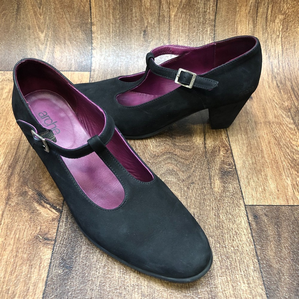 Arche Women's Size 9 (EU 40) Slip On Charcoal Pumps 2.5