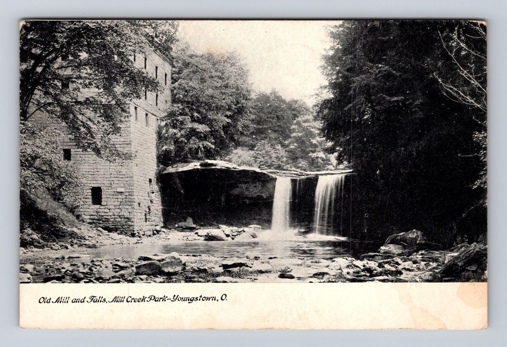 Youngstown OH-Ohio, Mill, Falls, Mill Creek Park, Vintage Postcard