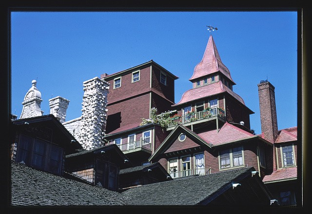 Photo:New Paltz New York Mohonk Roof Detail 1976 Victorian Hotel