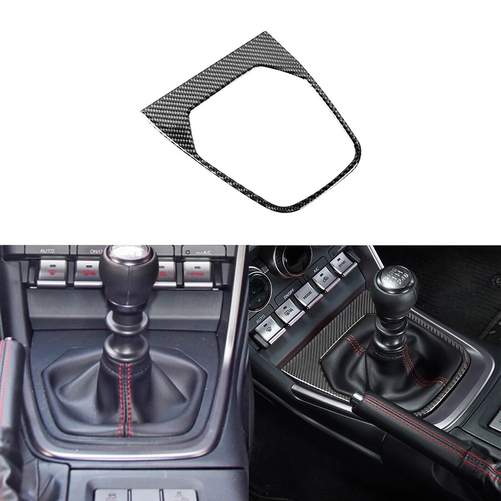 Real Carbon Fiber Console Gear Shift Panel Cover Trim For Subaru BRZ GR86 22-24