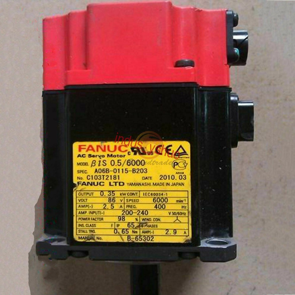 Used FANUC AC SERVO MOTOR A06B-0115-B203 A06B0115B203