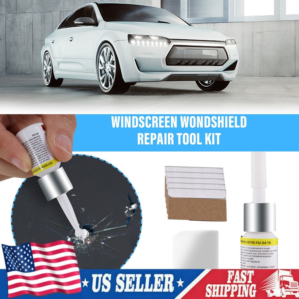 5 Pcs Windshield Crack Repair Kit Car Windshield Resin Crack Tool Kit