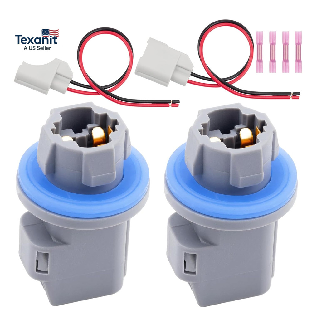 License Plate Light Socket and Wiring Plug Harness Fit for Ford F150 F250 F350 F